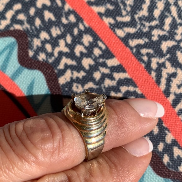 Vintage  diamond 14 KT GE ring size 4.5 - Picture 7 of 8